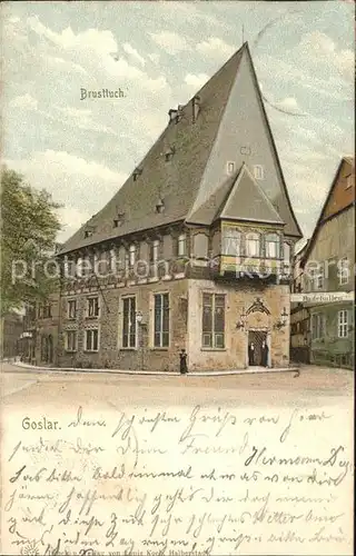 Goslar Brusttuch Badehallen Kat. Goslar