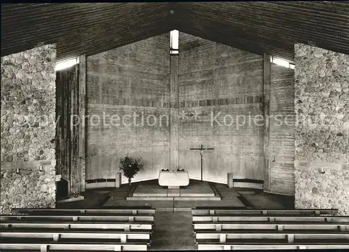 Feldberg Schwarzwald Kirche der Verklaerung Christi Inneres Kat. Feldberg (Schwarzwald)