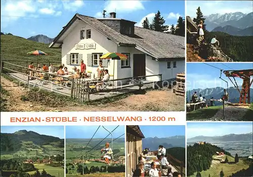 Nesselwang Enzian Stueble Teilansichten Sessellift Kat. Nesselwang