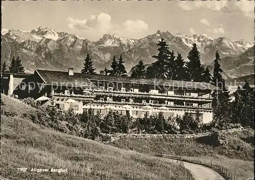 Sonthofen Oberallgaeu Allgaeuer Berghof im Hoernergebiet / Sonthofen /Oberallgaeu LKR