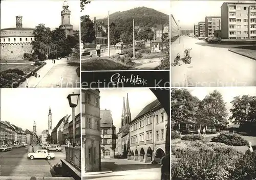 Goerlitz Sachsen Kaisertrutz Reichenbacher Turm Leninplatz Moench Landeskrone Untermarkt mit Lauben / Goerlitz /Goerlitz LKR