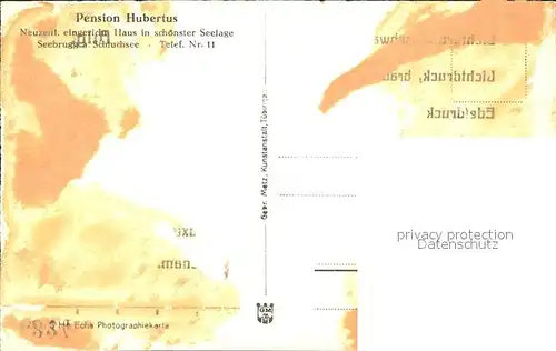 Schluchsee Pension Hubertus Seebrugg Kat. Schluchsee