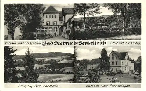 Bad Senkelteich Kurhaus Eiberg Ortsansicht Parkanlagen Kat. Vlotho