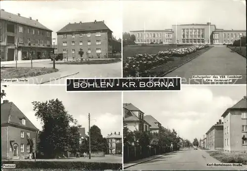 Boehlen Leipzig Leipziger Str Kulturpalast Postamt Karl Bartelmann Str Kat. Boehlen Leipzig