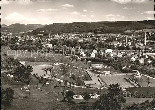 Lahr Schwarzwald Panorama Terrassenbad Kat. Lahr