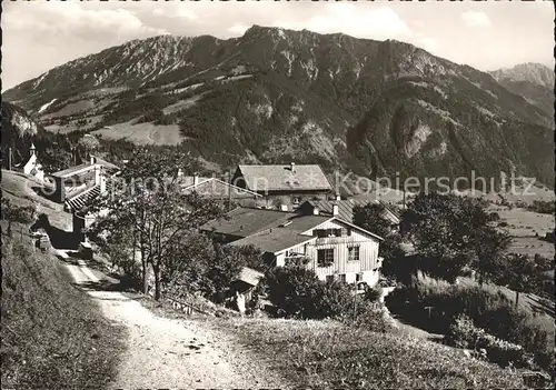 Gailenberg mit Allgaeuer Alpen Kat. Bad Hindelang