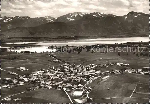 Rosshaupten Forggensee mit Forggensee und Kenzengebirge Fliegeraufnahme / Rosshaupten /Ostallgaeu LKR