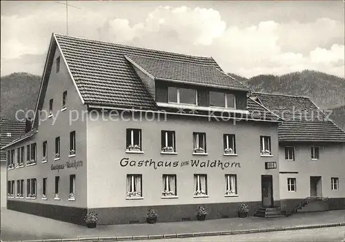 Oberwinden Elztal Gasthaus Waldhorn Kat. Winden im Elztal