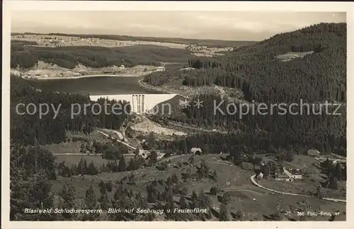 Blasiwald Schluchseesperre Seebrugg und Faulenfuerst Kat. Schluchsee