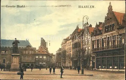 Haarlem Groote Markt Monument Denkmal Kat. Haarlem