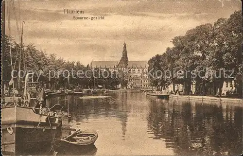 Haarlem Spaarne gezicht Kerk Schiff Kat. Haarlem