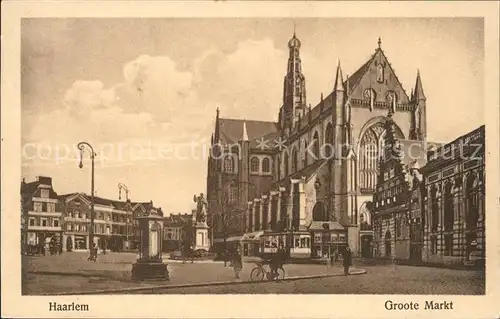 Haarlem Groote Markt Denkmal Kat. Haarlem