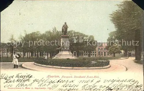 Haarlem Florapark Standbeeld Frans Hals Monument Denkmal Kat. Haarlem