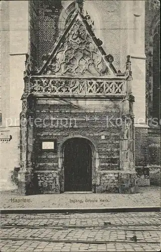 Haarlem Ingang Groote Kerk Kirche Kat. Haarlem
