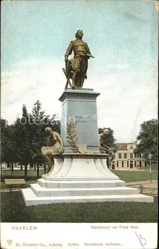 Haarlem Standbeeld Frans Hals Monument Denkmal Statue Kat. Haarlem