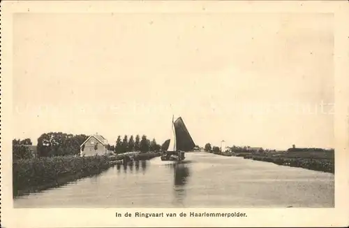 Haarlem In de Ringvaart van de Haarlemmerpolder Kanal Kat. Haarlem