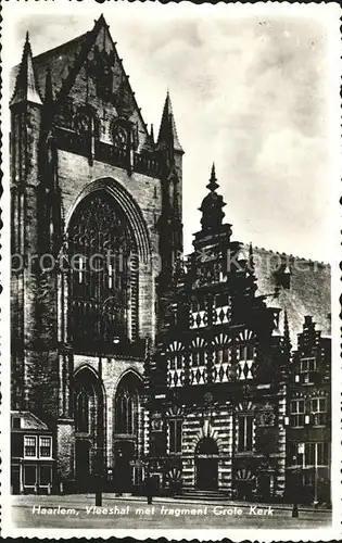 Haarlem Vleeshal met fragment Grote Kerk Kat. Haarlem