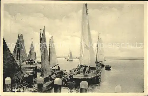 Enkhuizen Haven Segelboot Kat. Enkhuizen