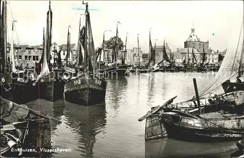 Enkhuizen Vissershaven Fischerboote Kat. Enkhuizen