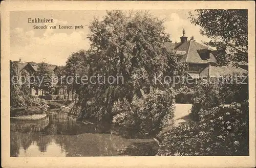 Enkhuizen Snouck van Loosen park Kat. Enkhuizen