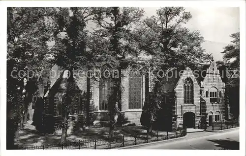 Enkhuizen Zuid zijde met doop kapel Wester of St Gomaruskerk Kat. Enkhuizen