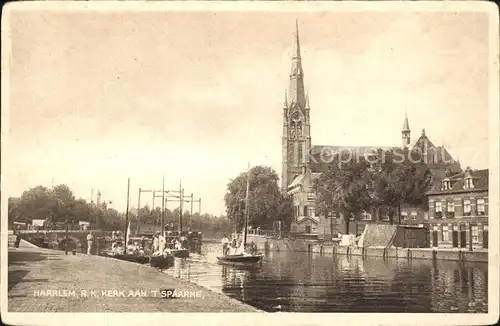 Haarlem RK Kerk aan t Spaarne Kirche Boot Kat. Haarlem