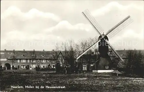 Haarlem Molen bij de Heussenstraat Windmuehle Kat. Haarlem