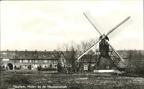 Haarlem Molen bij de Heussenstraat Windmuehle Kat. Haarlem