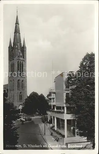 Hilversum St Vituskerk en Grand Hotel Gooiland Kat. Hilversum