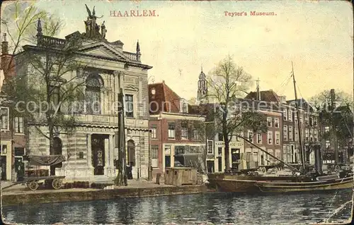 Haarlem Teyler Museum Kanal Boot Kat. Haarlem
