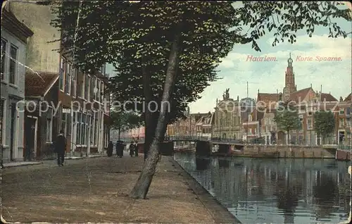 Haarlem Korte Spaarne Bruecke Kirche Kat. Haarlem