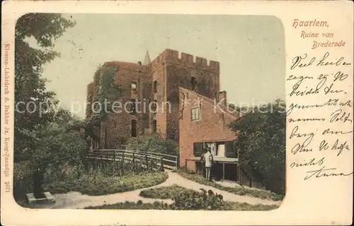 Haarlem Ruine van Brederode Kat. Haarlem