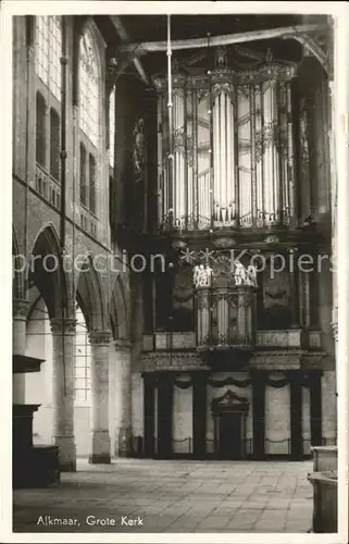 Alkmaar Grote Kerk Kirche Orgel Kat. Alkmaar