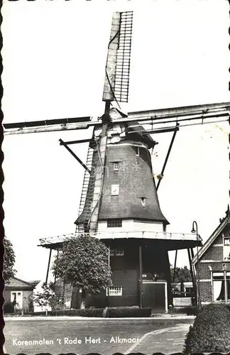 Alkmaar Korenmolen t Rode Hert Windmuehle Kat. Alkmaar