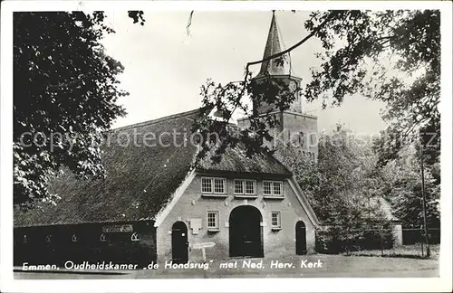 Emmen Netherlands Oudheiskamer de Hondsrug met Ned Herv Kerk Kirche Kat. Emmen