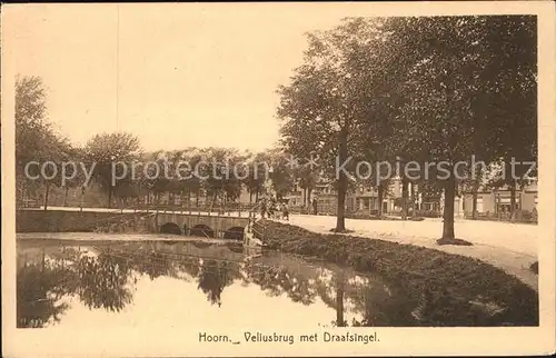 Hoorn Veliusbrug met Draafsingel Kat. Hoorn