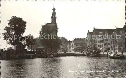 Hoorn Veermanskade met Hoofdtoren anno 1532 Hauptturm Kat. Hoorn