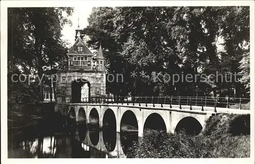 Hoorn Oosterpoort van 1578 Brug Bruecke Kat. Hoorn