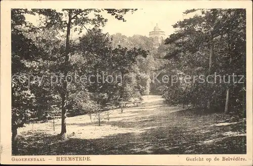 Heemstede Groenendaal Gezicht op de Belvedere Kat. Heemstede