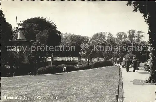 Heemstede Ingang Groenendaal Windmuehle Kat. Heemstede