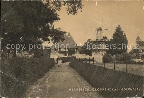 Heemstede Groenendaal Molentje Windmuehle Kat. Heemstede