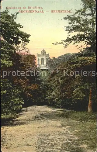 Heemstede Groenendaal Gezicht op de Belvedere Park Kat. Heemstede