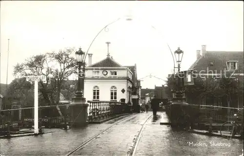 Muiden Sluisbrug Bruecke Kat. Muiden