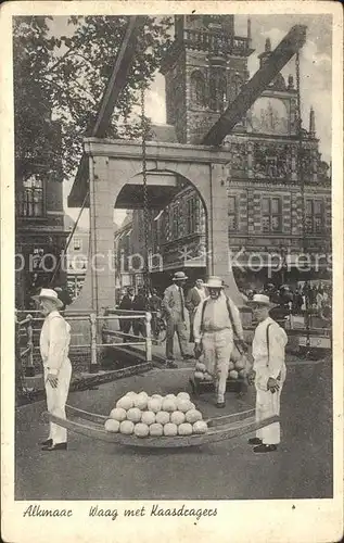 Alkmaar Waag met Kaasdragers Kaasmarkt Kaesemarkt Kat. Alkmaar