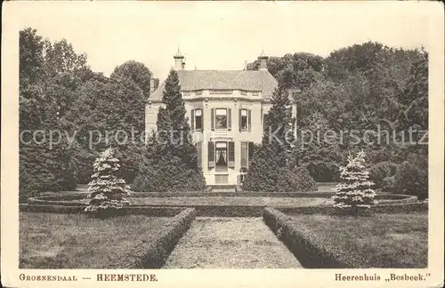 Heemstede Groenendaal Heerenhuis Bosbeek Kat. Heemstede