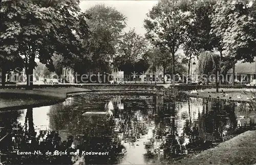 Laren Netherlands Brink met Koesweert Kat. Laren