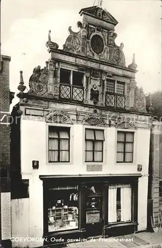 Coevorden Oude gevel Frieschestraat Historisches Gebaeude Kat. Coevorden