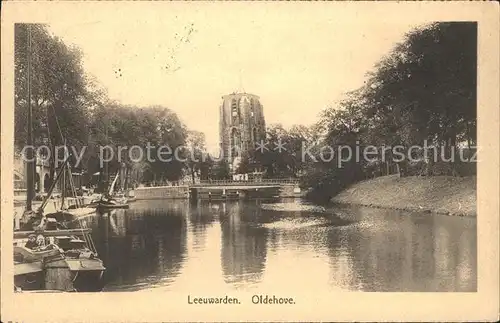 Leeuwarden Oldehove Partie am Wasser Kat. Leeuwarden