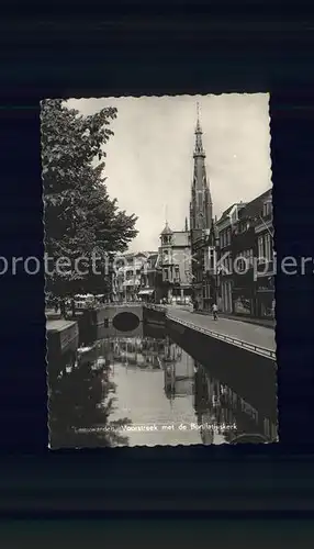 Leeuwarden Voorstreek met de Bonifatiuskerk Kanal Kirche Kat. Leeuwarden