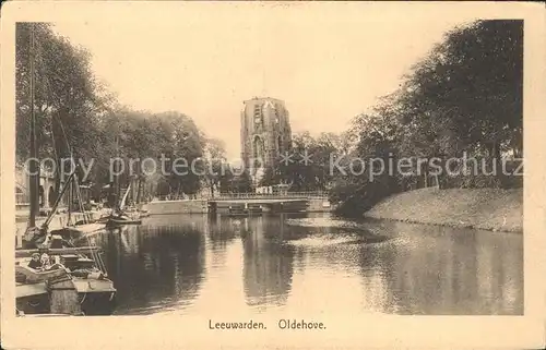 Leeuwarden Oldehove Partie am Wasser Kat. Leeuwarden